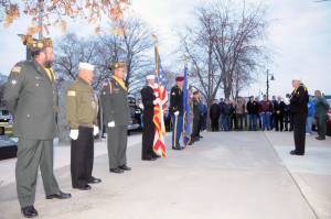 Veteran's Day 2015 observed in Rogers City (Photo by Richard Lamb)