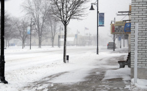 An early-spring blizzard closed schools and canceled many events in the county. (Photo by Richard Lamb)