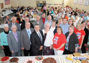 A FEW OF the many teachers and pastors who served at St. John were present for the 100th anniversary celebration of the Lutheran school in May. The school will be honored again at the Rogers City Area Chamber of Commerce banquet Saturday. (Photo by Ri<div class='adsense adsense-bottom' style='float:right;margin:12px'><figcaption id=