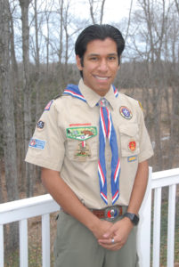 NICOLAS WILSON, who just turned 18, earned his Eagle Scout rank last month and now awaits his court of honor with Troop 27 of Ann Arbor. (Photo by Peter Jakey)