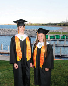 LEADING THE way academically are Rogers City High School Class of 2017 valedictorian Mary Brege and salutatorian Austin Colorite. Class night is set for tonight (Thursday) while commencement is Sunday at 2:30 p.m. at RCHS. (Photo by Richard Lamb)
