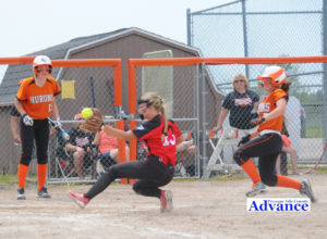 Hannah Fleming used her speed to score on a passed ball in the third inning of the regional championship game June 10. 