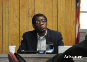Rev. Sylvestre Obwaka testified on his own behalf on the last day of his trial. (Photo by Richard Lamb)