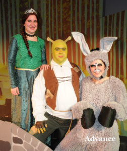 The play follows the adventures of princess Fiona, Shrek and Donkey. (Photo by Richard Lamb)