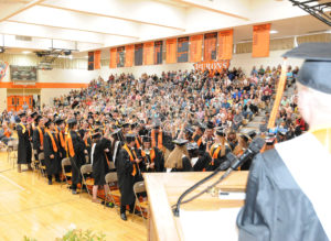 As class president Daniel Bielas gives the word, the RCHS Class of 2019 celebrates its graduation. (Photos by Richard Lamb)