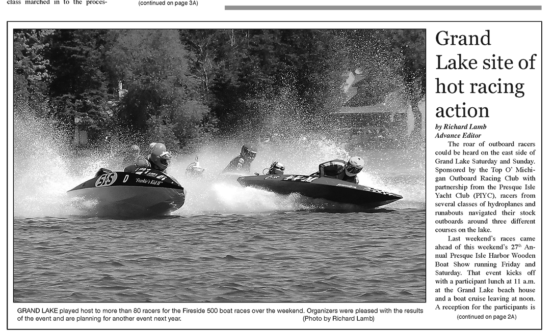 24191A boats Presque Isle County Advance, Onaway Outlook