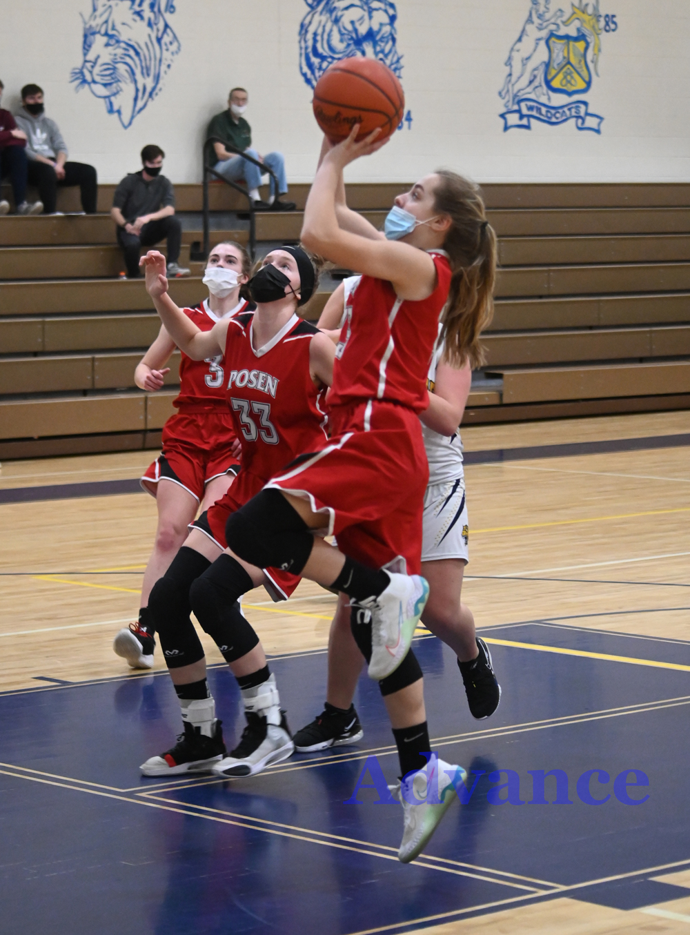 Faith Cousins scores two for the Vikings.